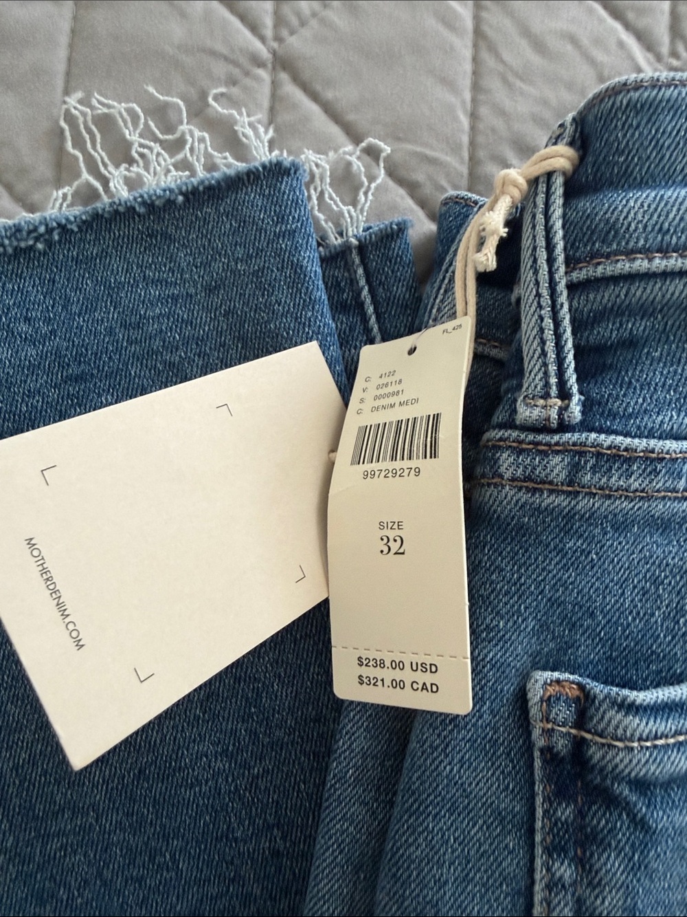 MOTHER The Weekender fray Women’s Jeans - Picture 2 of 7
